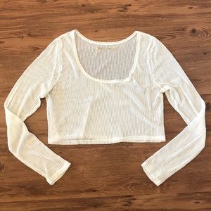 Free People long sleeve crop top